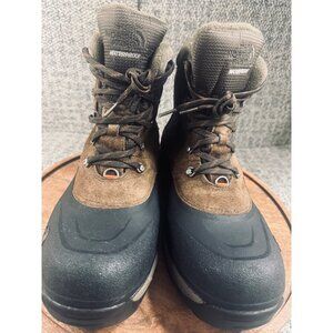 The North Face Chilkats Mens Waterproof Brown Suede & Rubber Snow Boots Sz 14